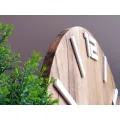 Hodiny Arabic Wood hnědo-černé