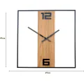 Nástěnné hodiny Arabic Ramka 50 cm hnědé/černé