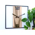 Nástěnné hodiny Woody 33 cm ořech/černé