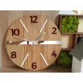 Nástěnné hodiny Oak Luxury hnědé