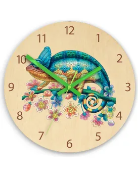 Dětské nástěnné hodiny Ami Chameleon 30 cm vícebarevné