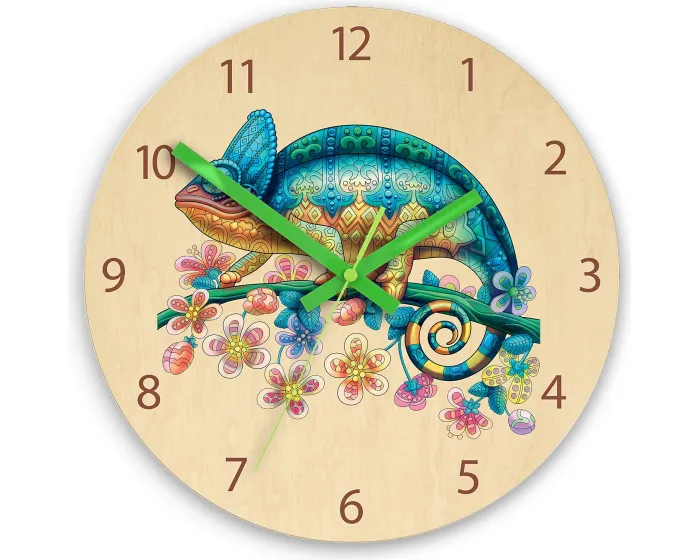 Dětské nástěnné hodiny Ami Chameleon 30 cm vícebarevné
