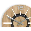 Dřevěné nástěnné hodiny Nordic 33 cm dub přírodní/bílé