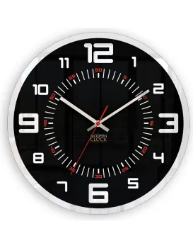 Nástěnné hodiny Orion 30 cm černé/bílé