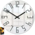 Nástěnné hodiny Slim 32 cm bílé/šedé