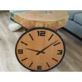 Dřevěné nástěnné hodiny Arabik 50 cm dub přírodní/černé