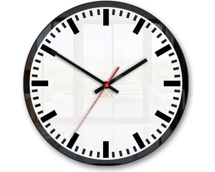 Nástěnné hodiny Lilibet 30 cm černé/bílé