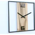 Nástěnné hodiny Woody 33 cm ořech/černé