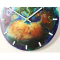 Nástěnné hodiny Globe modré