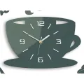 Nástěnné hodiny Coffee šedé