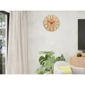Nástěnné hodiny Slim Mit hnědo-červené