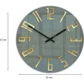 Nástěnné hodiny Slim 32 cm zlaté/šedé