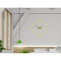 Nástěnné samolepící hodiny Klaus 75 cm žluté