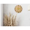 Nástěnné hodiny Simple-Y hnědo-žluté