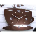 Nástěnné hodiny Coffee hnědé