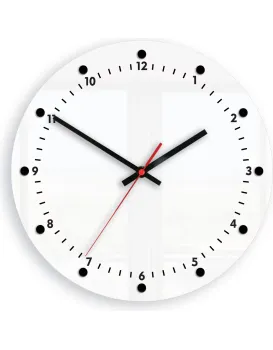 Nástěnné hodiny Mozes 28 cm černé/bílé
