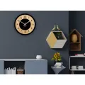 Dřevěné nástěnné hodiny Tokio 33 cm dub přírodní/černé