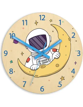 Dětské nástěnné hodiny Ami Astronaut 30 cm vícebarevné