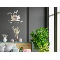 Nástěnné hodiny Coffe 33 cm zrcadlové