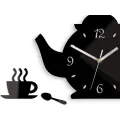 Nástěnné hodiny Kettle černé