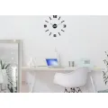 Nástěnné samolepící hodiny Arabic 50 cm černé/stříbrné