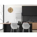 Dřevěné nástěnné hodiny Santiago 33 cm dub přírodní/černé