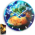 Nástěnné hodiny Globe modré