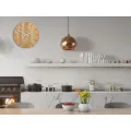 Dřevěné nástěnné hodiny Simple 33 cm dub přírodní/oranžové