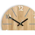 Dřevěné nástěnné hodiny Aksel 33 cm dub přírodní/šedé