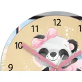 Dětské nástěnné hodiny Mirro Panda 30 cm vícebarevné