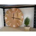 Dřevěné nástěnné hodiny Arabic 50 cm hnědé/bílé