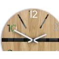 Dřevěné nástěnné hodiny King 33,5 cm dub přírodní