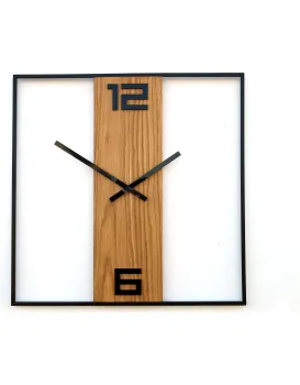 Nástěnné hodiny Arabic Ramka 50 cm hnědé/černé