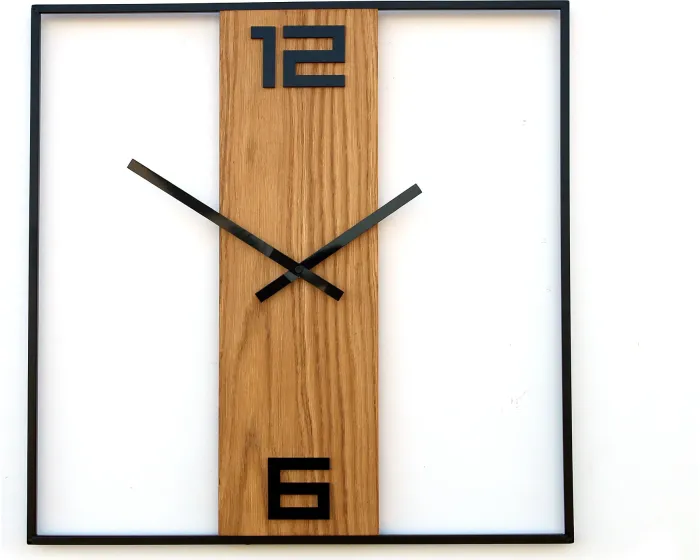 Nástěnné hodiny Arabic Ramka 50 cm hnědé/černé