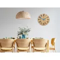 Dřevěné nástěnné hodiny Slim 33 cm černé/modré/hnědé