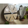 Dřevěné nástěnné hodiny King 33,5 cm dub přírodní