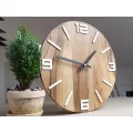 Hodiny Arabic Wood hnědo-černé