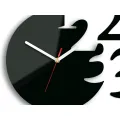 Nástěnné hodiny Numero černé