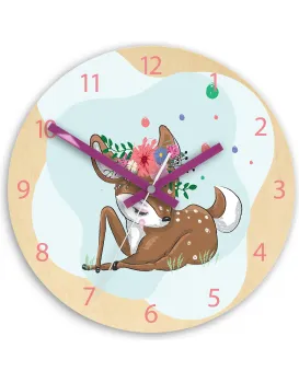 Dětské nástěnné hodiny Ami Jelínek 30 cm vícebarevné