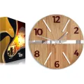 Nástěnné hodiny Oak Luxury hnědé