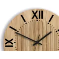 Dřevěné nástěnné hodiny Santiago 33 cm dub přírodní/černé