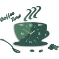 Nástěnné hodiny Coffee šedé