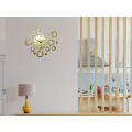 3D nalepovací hodiny Ring zlaté