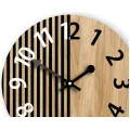 Dřevěné nástěnné hodiny Nepal 33 cm dub přírodní/černé