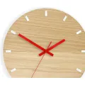 Nástěnné hodiny Solo Wood hnědo-červené