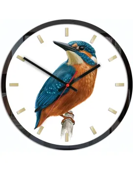 Nástěnné hodiny Bird Unikat bílé