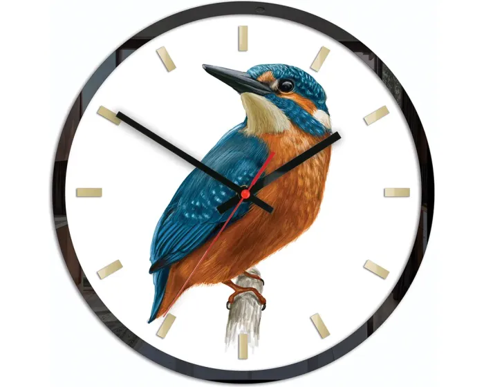 Nástěnné hodiny Bird Unikat bílé