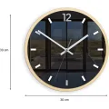 Nástěnné hodiny Grafit 30 cm šedé/černé