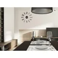 3D nalepovací hodiny Slim 65 cm černé