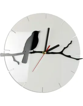 Nástěnné hodiny Birdy 30 cm černé/bílé